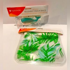 ♻️ Reusable Snack & Sandwich Bags NWT